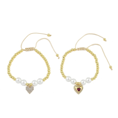 Растягивающиеся браслеты из латуни с покрытием стойки и кубическим цирконием для женщин, долговечный