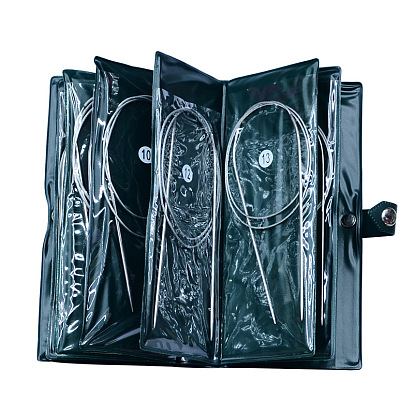 Из нержавеющей стали стальной проволоки настройки круговой спицы, с железной гобелен иглы и вязание датчиков, более имеющийся размер