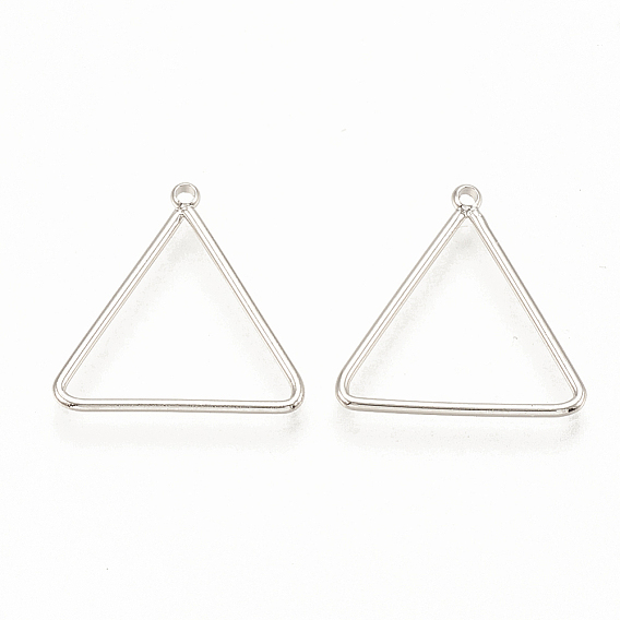 Латунные подвески, треугольные, без никеля 