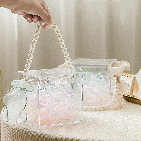 Акриловая подарочная упаковочная коробка, прозрачная коробка конфет