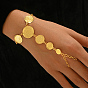 Элегантные латунные браслеты в стиле Ближнего Востока с монетами для женщин