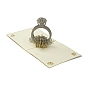 Rectangle 3D Ring Pop Up Paper Greeting Card, with Envelope, Valentine's Day Wedding Birthday Invitation Card