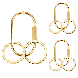 3Кольцо для брелка из сплава и латунные винтовые застежки