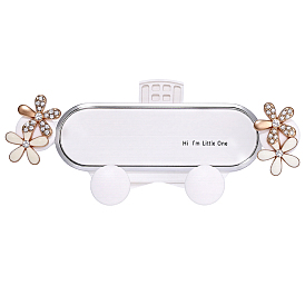 Oval with Flower Plastic Car Phone Holder, Car Air Vent Clips, Car Accessories