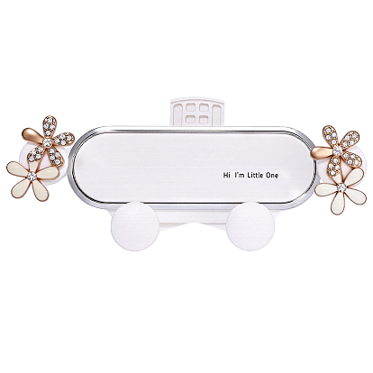 Oval with Flower Plastic Car Phone Holder, Car Air Vent Clips, Car Accessories