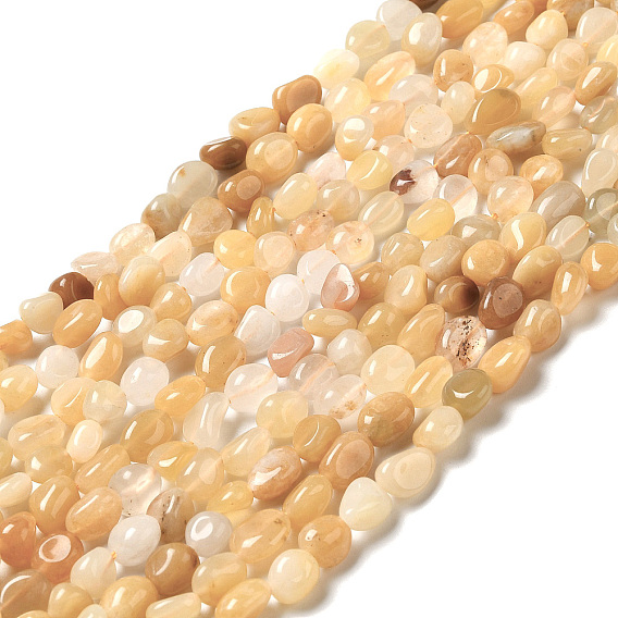 Natural Yellow Aventurine Beads Strands, Nuggets