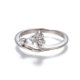 304 bagues en acier inoxydable, avec zircons, couleur inox
