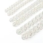 3 Strands 3 Styles Handmade Transparent Acrylic Curb Chains, Twisted Chain