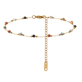 1pc 316l хирургические браслеты из нержавеющей стали, цветные круглые, для женщин