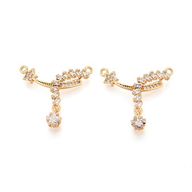Латунные микро проложить кубического циркония подвески, без никеля , долговечный