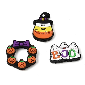 Perlas de silicona de halloween, cuentas focales