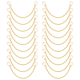 10шт. железные цепи для одежды, с 304 кольцами для подвешивания из нержавеющей стали