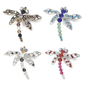 Броши из сплава стрекоз со стразами для одежды-рюкзака