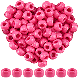 800шт. окрашенные распылением пластиковые бусины, баррель