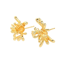 Серьги-гвоздики, за половину пробурено бисера