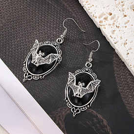 Серьги-подвески из сплава летучей мыши на Хэллоуин