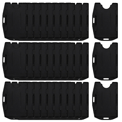 60шт. держатели для бейджей из полипропиленового пластика, прямоугольные