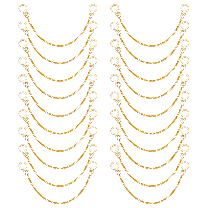 10шт. железные цепи для одежды, с 304 кольцами для подвешивания из нержавеющей стали