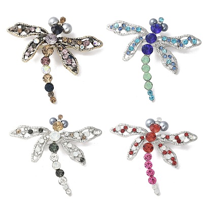 Броши из сплава стрекоз со стразами для одежды-рюкзака