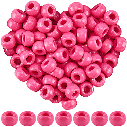 800шт. окрашенные распылением пластиковые бусины, баррель