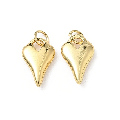 Латунные подвески, стойки покрытие, сердце прелести, без свинца и без кадмия, долговечный, с целью перехода в кольце