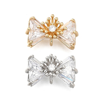 Латунь прокладывает кубические циркониевые прелести, без кадмия, без никеля и без свинца, бантом