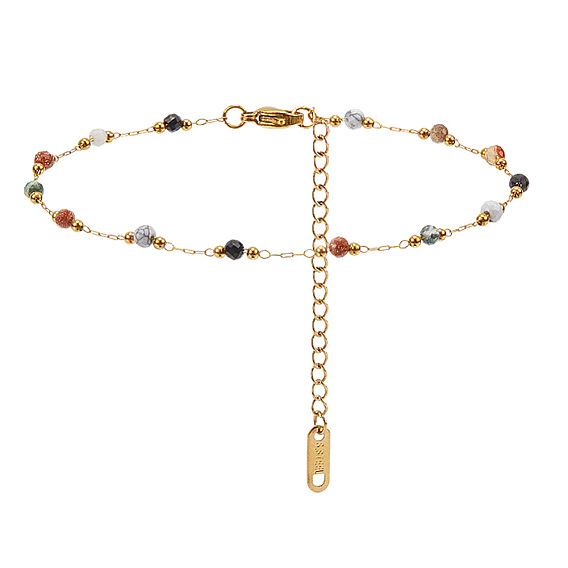 1pc 316l хирургические браслеты из нержавеющей стали, цветные круглые, для женщин