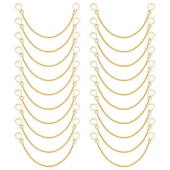 10шт. железные цепи для одежды, с 304 кольцами для подвешивания из нержавеющей стали