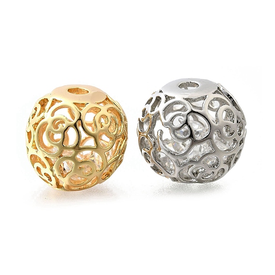 Латунные бусины, без кадмия, без никеля и без свинца, круглые