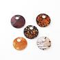 Dyed Natural Dragon Veins Agate, Pendants, Flat Round