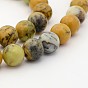 Natural Moss Agate Round Bead Strands