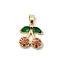Латунные микро проложить кубического циркония подвески, вишня