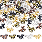 50 piezas 5 colores colgantes de aleación de estilo tibetano, encantos del caballo