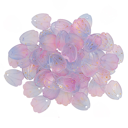 100 кулоны лэмпворк ручной работы, золотой фольгой, Petaline