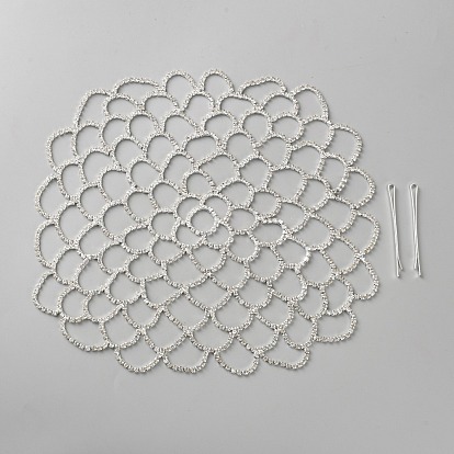 Головной убор с цепочкой для волос из сплава и стразами, свадебный., с зажимом