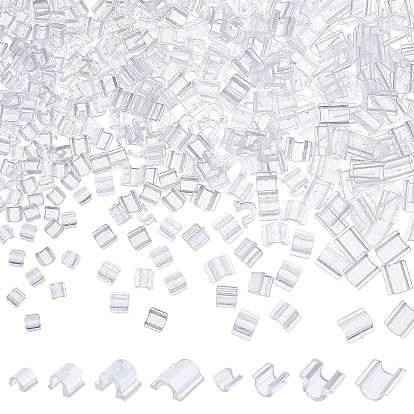 800 шт 4 стиль прозрачный как пластиковая основа пряжка волос фурнитура, для изготовления аксессуаров для резинки для волос