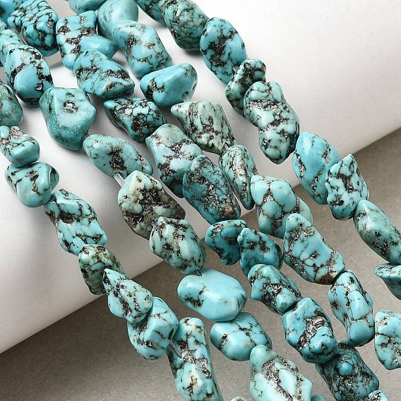 Природные Говлит бисер нитей, самородок, окрашенные