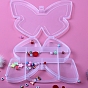 9 Grids Butterfly Shape Plastic Organizer Boxes, Storage Container for Beads Jewelry Nail Art Small Items