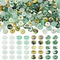 180Pcs 4 Styles Natural Mixed Gemstone Beads, Disc, Heishi Beads