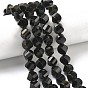 Естественный золотистый отлив обсидиан бисер пряди, граненые, твист
