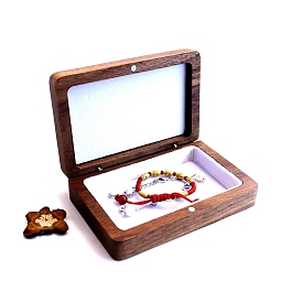 Wooden Bracelet Jewelry Boxes, Rectangle Magnetic Boxes