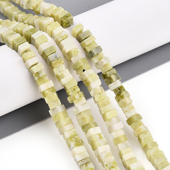 Природного нефрита нитей бисера, квадратный