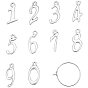 Diy Ohrringe machen, Mit Messingringen, Creolen und Anhängern mit Legierungsnummern