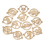 201 Stainless Steel Links/Connectors, Constellations, Flat Round