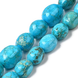Natural Imperial Jasper Beads Strands, Dyed, Drum