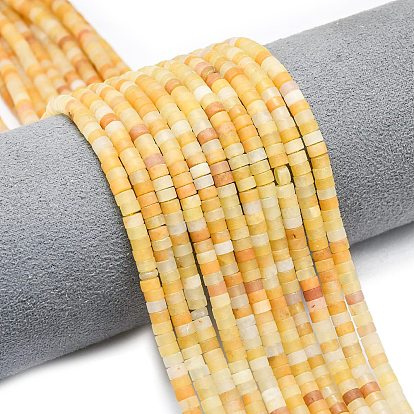 Природный Топаз нефрита бисер нитей, матовые, дисковые бусы, Heishi бусы
