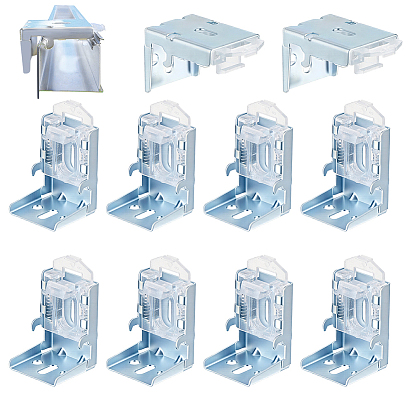 10 зажимы для крепления железных пакетов, Прочные кронштейны для крепления римских штор