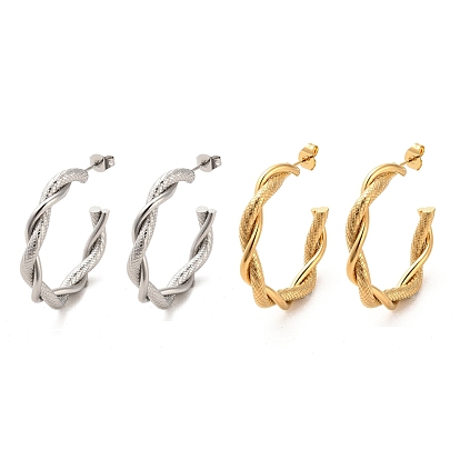 304 серьги-кольца из нержавеющей стали, серьги-кольца