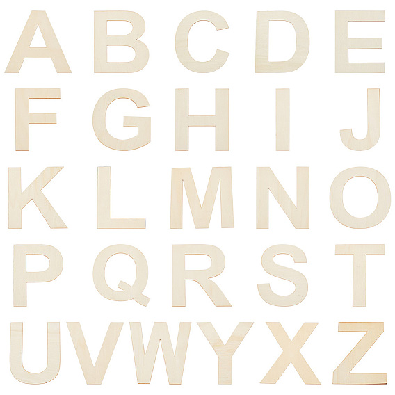 Незаконченные вырезы из дерева, алфавит, Письмо ~ Z