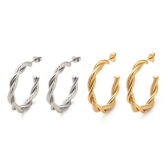 304 серьги-кольца из нержавеющей стали, серьги-кольца